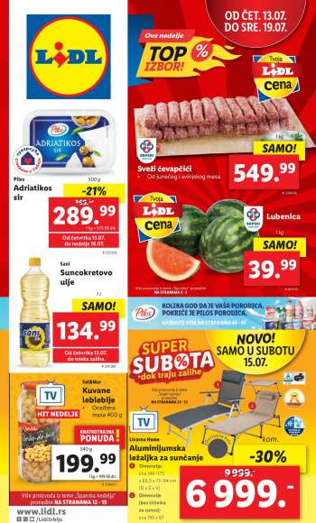 Lidl katalog - 13.07.2023 - 19.07.2023.