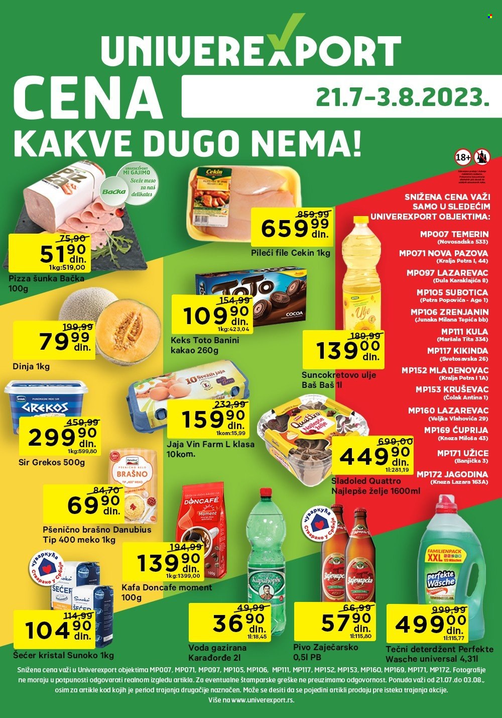 Univerexport katalog - 21.07.2023 - 03.08.2023. Stranica 1