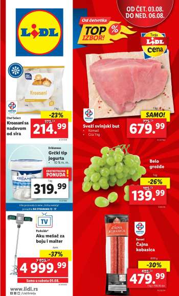 Lidl katalog - 03.08.2023 - 09.08.2023.