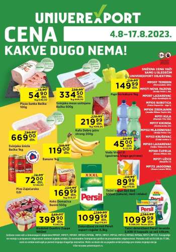 Univerexport katalog - 04.08.2023 - 17.08.2023.