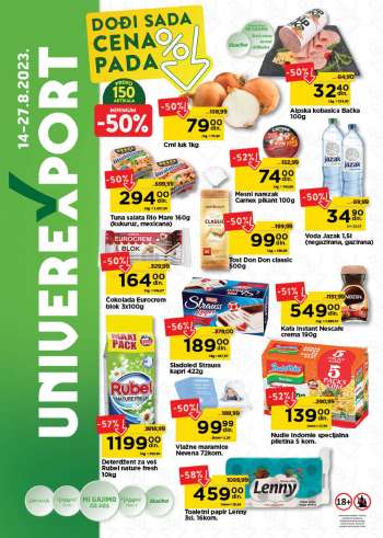 Univerexport katalog - 14.08.2023 - 27.08.2023.