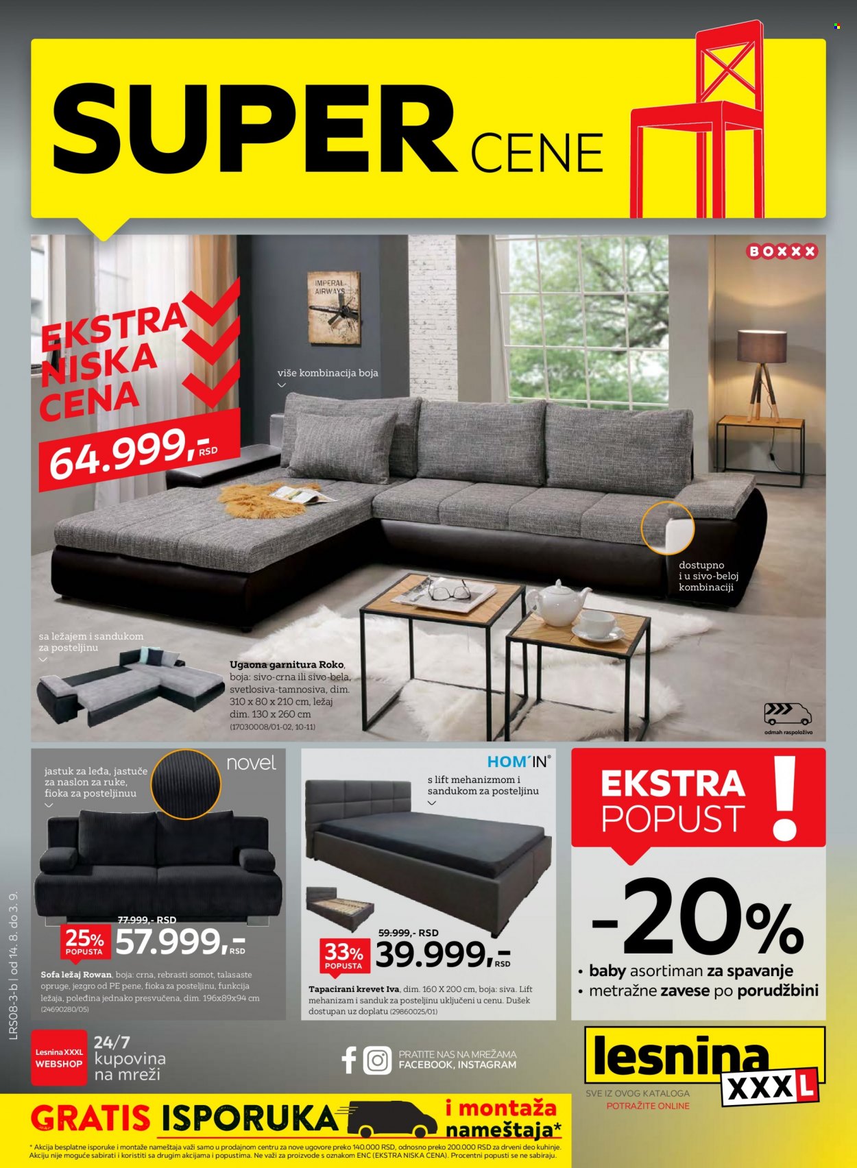 Lesnina XXXL katalog - 14.08.2023 - 03.09.2023. Stranica 1