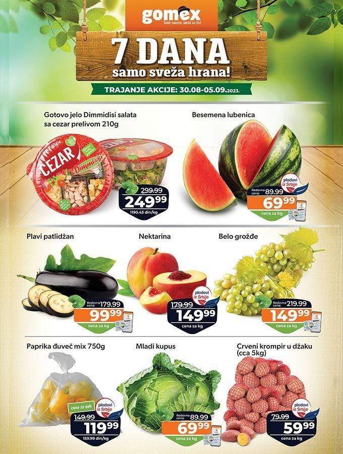 Gomex katalog - 30.08.2023 - 05.09.2023. Stranica 1