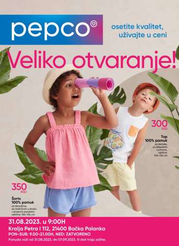 Pepco katalog - 31.08.2023 - 07.09.2023.