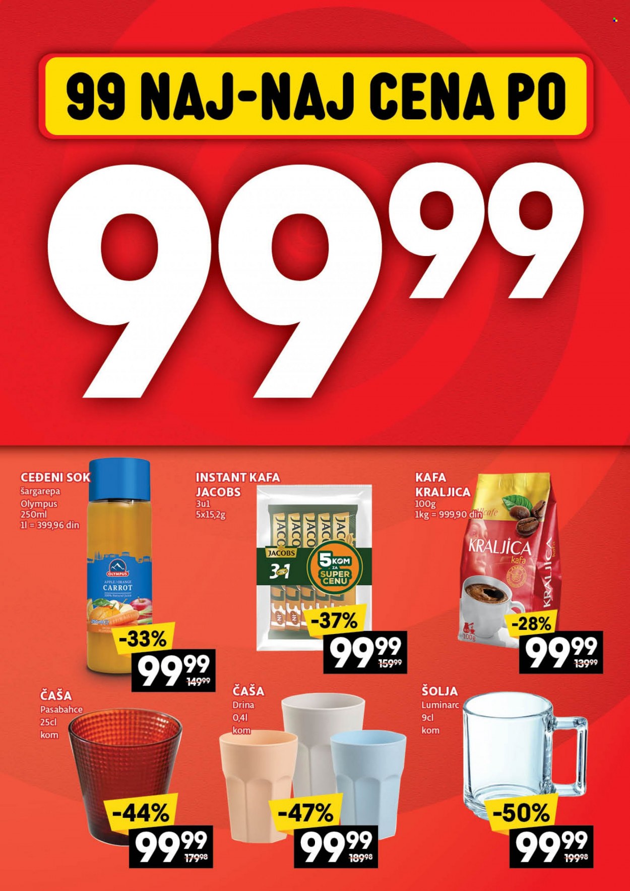 Roda katalog - 04.09.2023 - 30.09.2023 - Proizvodi na akciji - kafa, napitak, sok, čaša, instant kafa, Jacobs, Luminarc, šolja. Stranica 11.