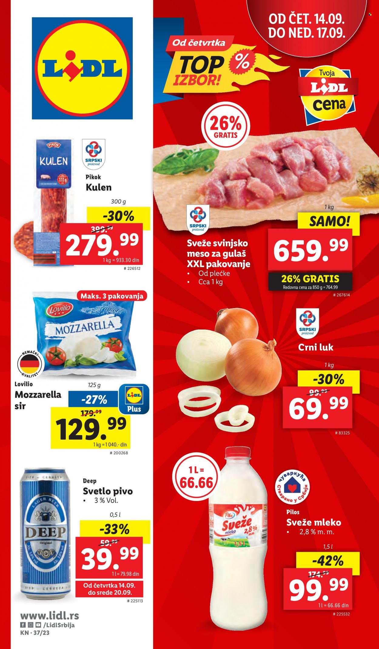 Lidl katalog - 14.09.2023 - 20.09.2023. Stranica 1