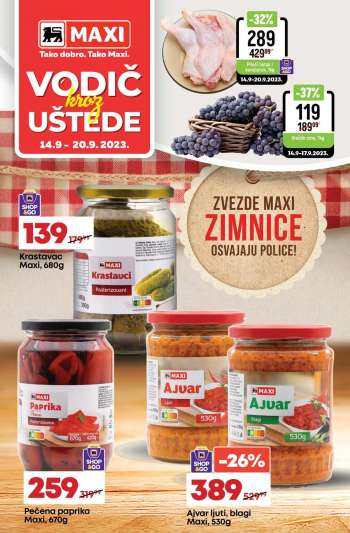 Maxi katalog - 14.09.2023 - 20.09.2023.