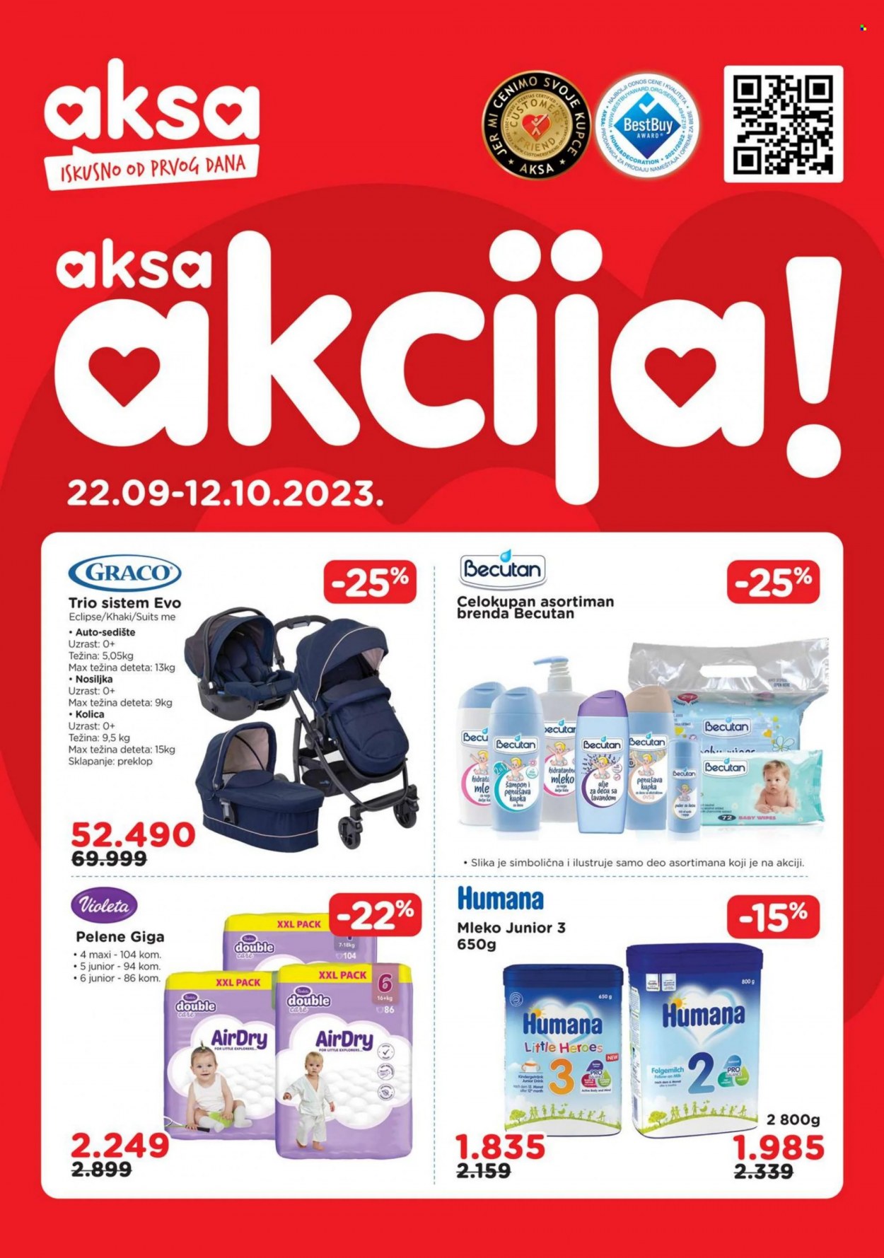 Aksa katalog - 22.09.2023 - 12.10.2023. Stranica 1