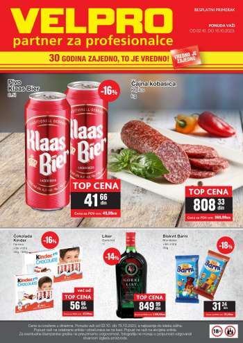 Velpro katalog - 02.10.2023 - 15.10.2023.