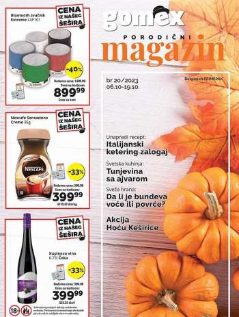 Gomex katalog - 06.10.2023 - 19.10.2023.