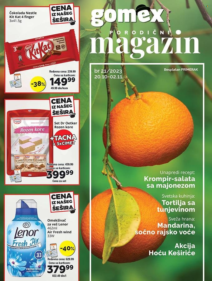 Gomex katalog - 20.10.2023 - 02.11.2023. Stranica 1