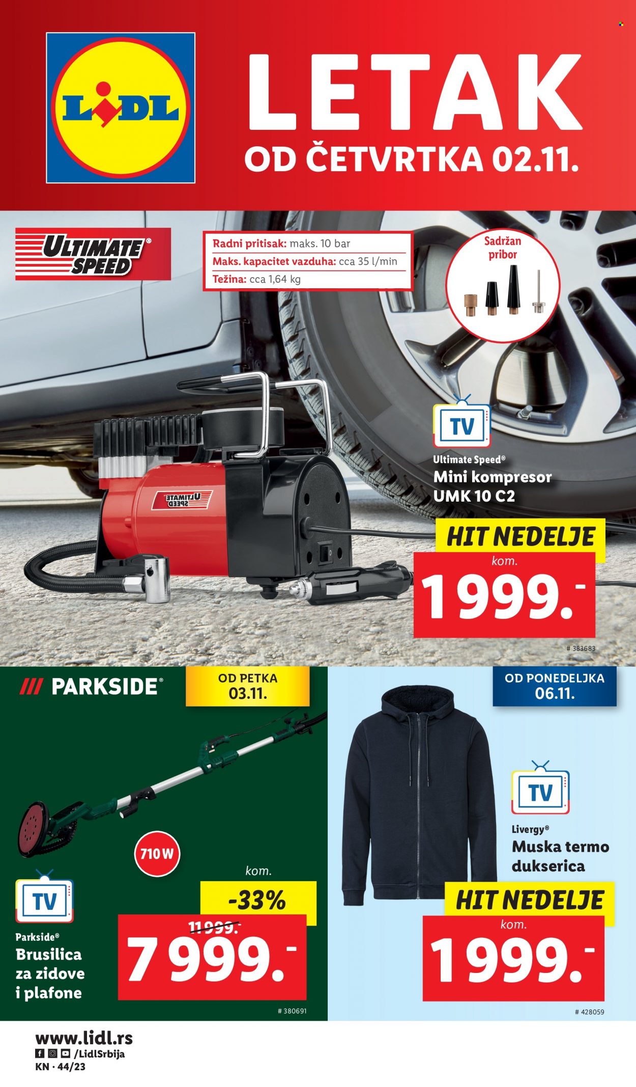 Lidl katalog - 02.11.2023 - 08.11.2023. Stranica 1