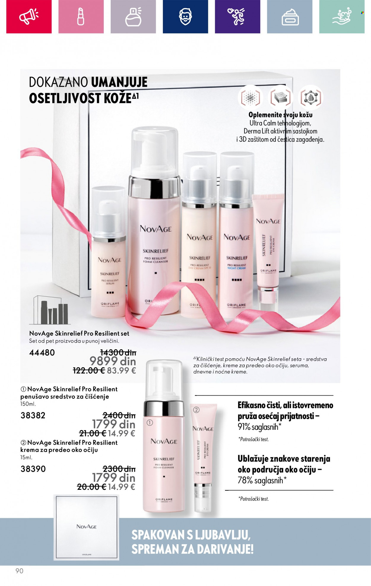 thumbnail - Oriflame katalog - 08.11.2023 - 28.11.2023 - Proizvodi na akciji - krema, sredstvo za čišćenje, NovAge, krema za područje oko očiju. Stranica 92.