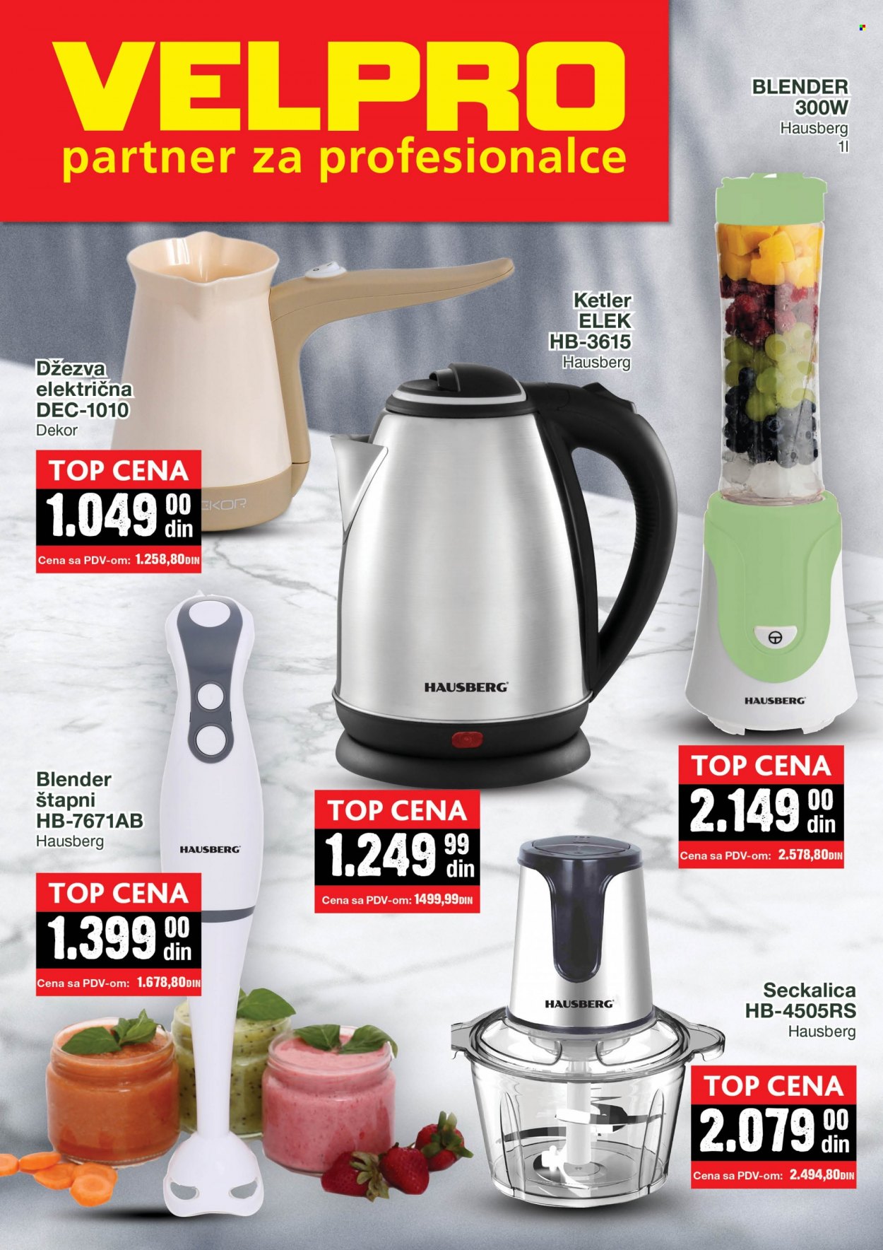Velpro katalog. Stranica 1