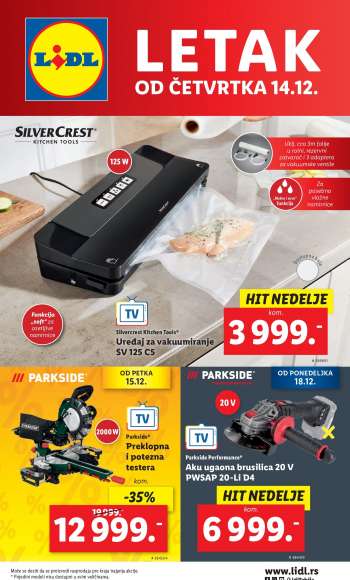 Lidl katalog - 14.12.2023 - 20.12.2023.