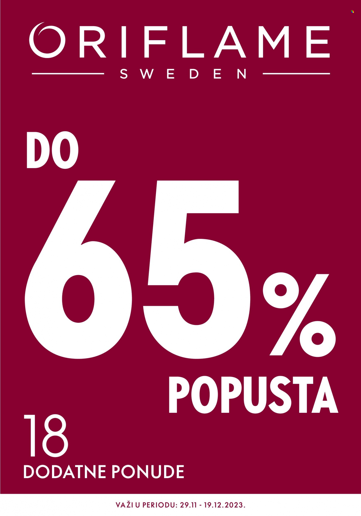 Oriflame katalog - 29.11.2023 - 19.12.2023. Stranica 1
