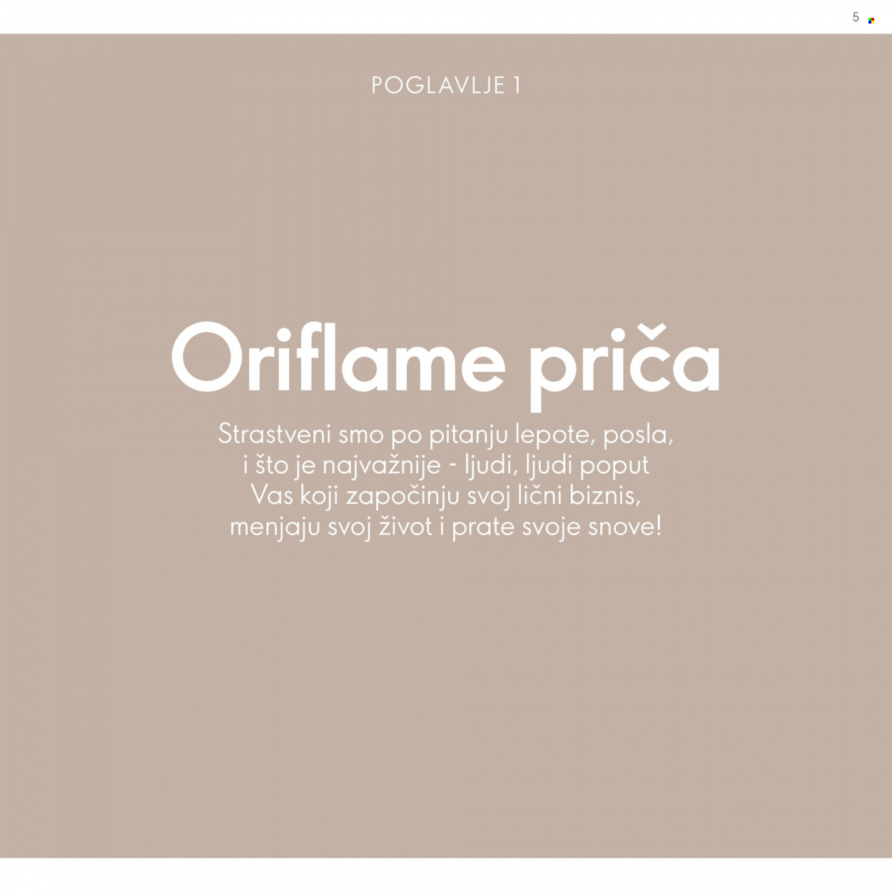 Oriflame katalog. Stranica 5