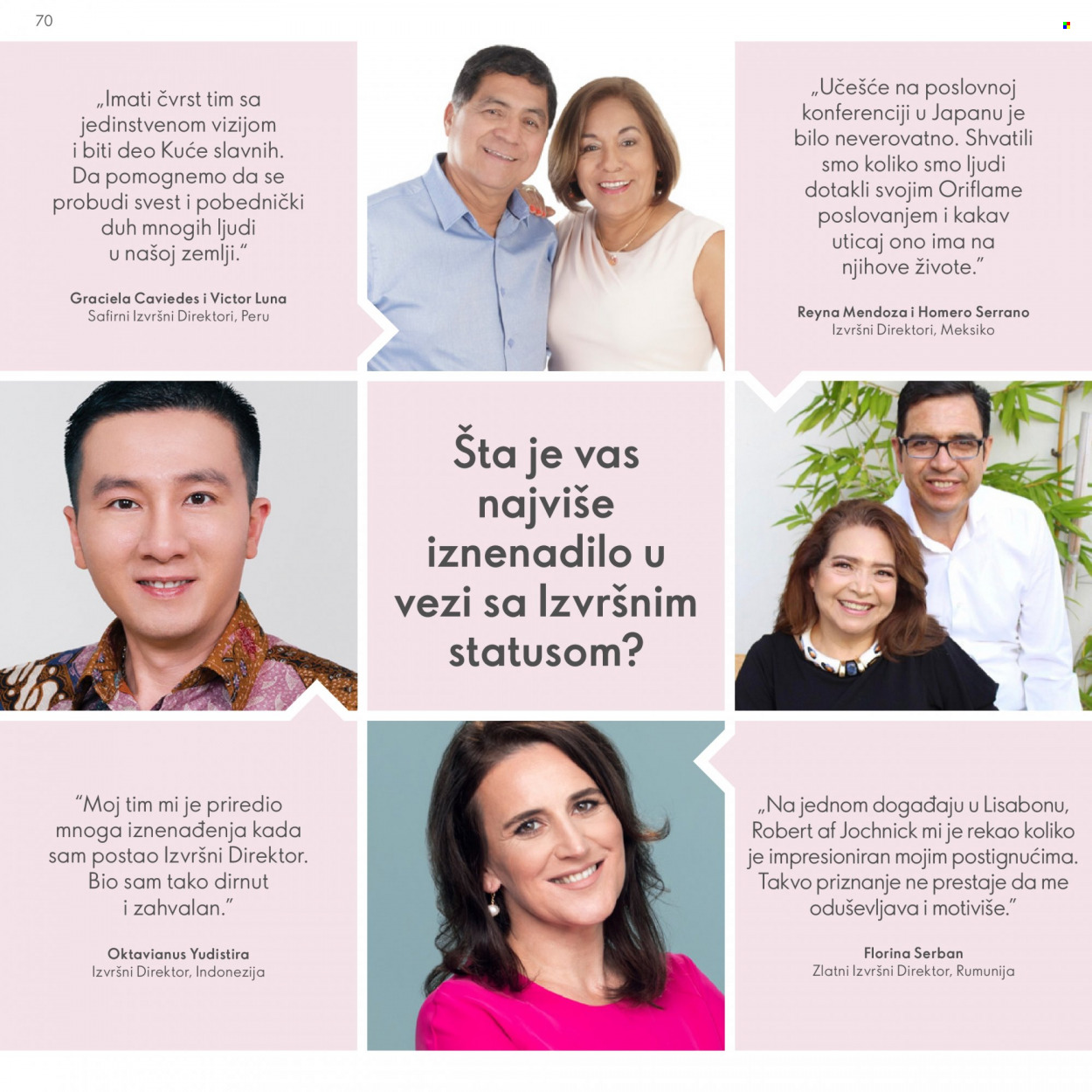 Oriflame katalog. Stranica 70