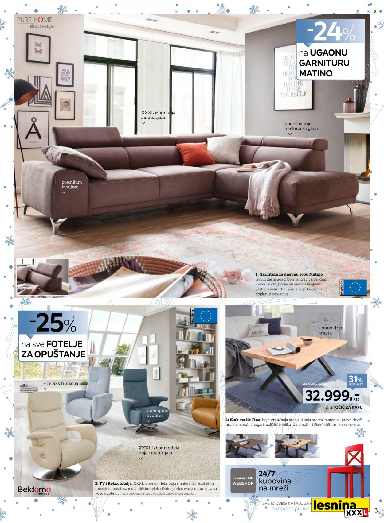 Lesnina XXXL katalog - 11.12.2023 - 31.12.2023. Stranica 3