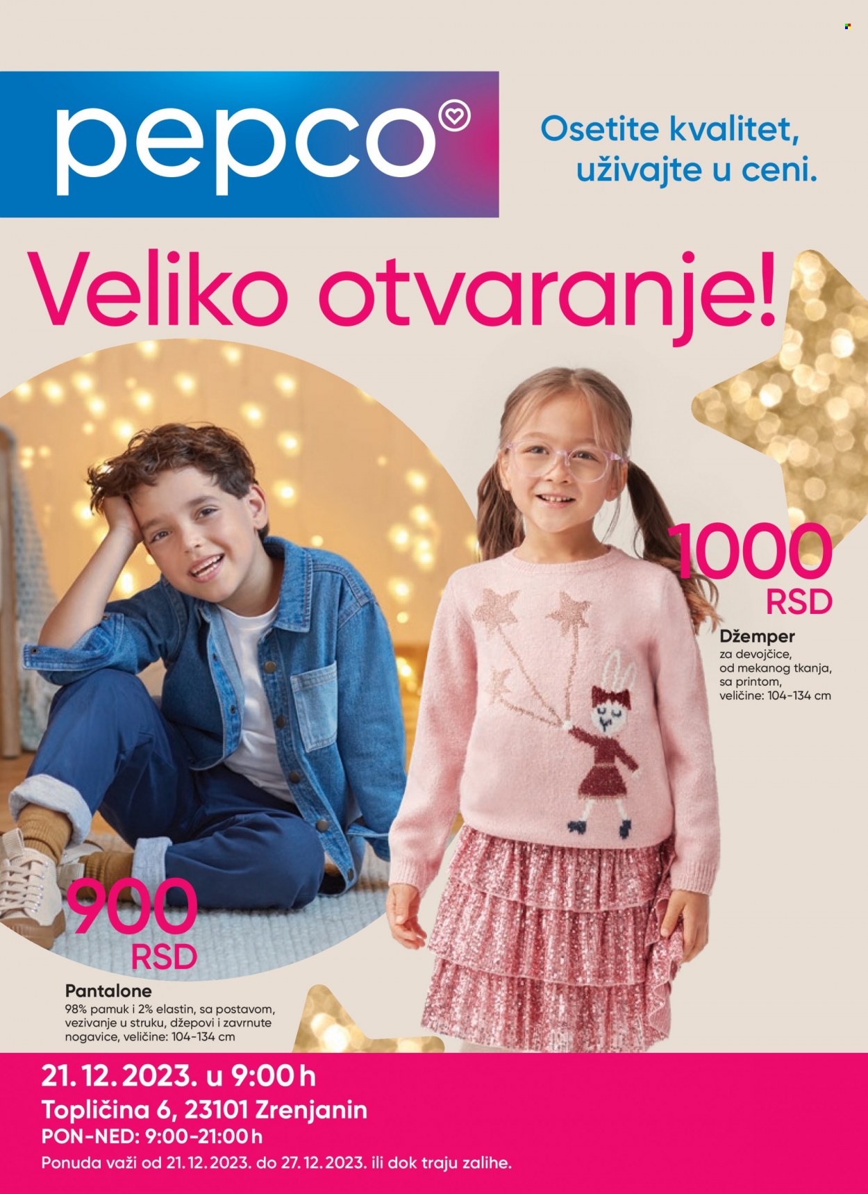Pepco katalog - 21.12.2023 - 27.12.2023. Stranica 1