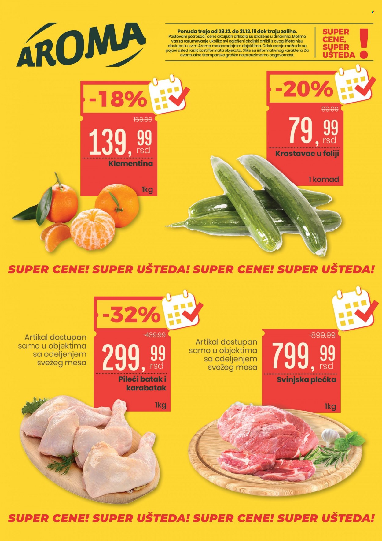 Aroma Market katalog - 28.12.2023 - 31.12.2023. Stranica 1