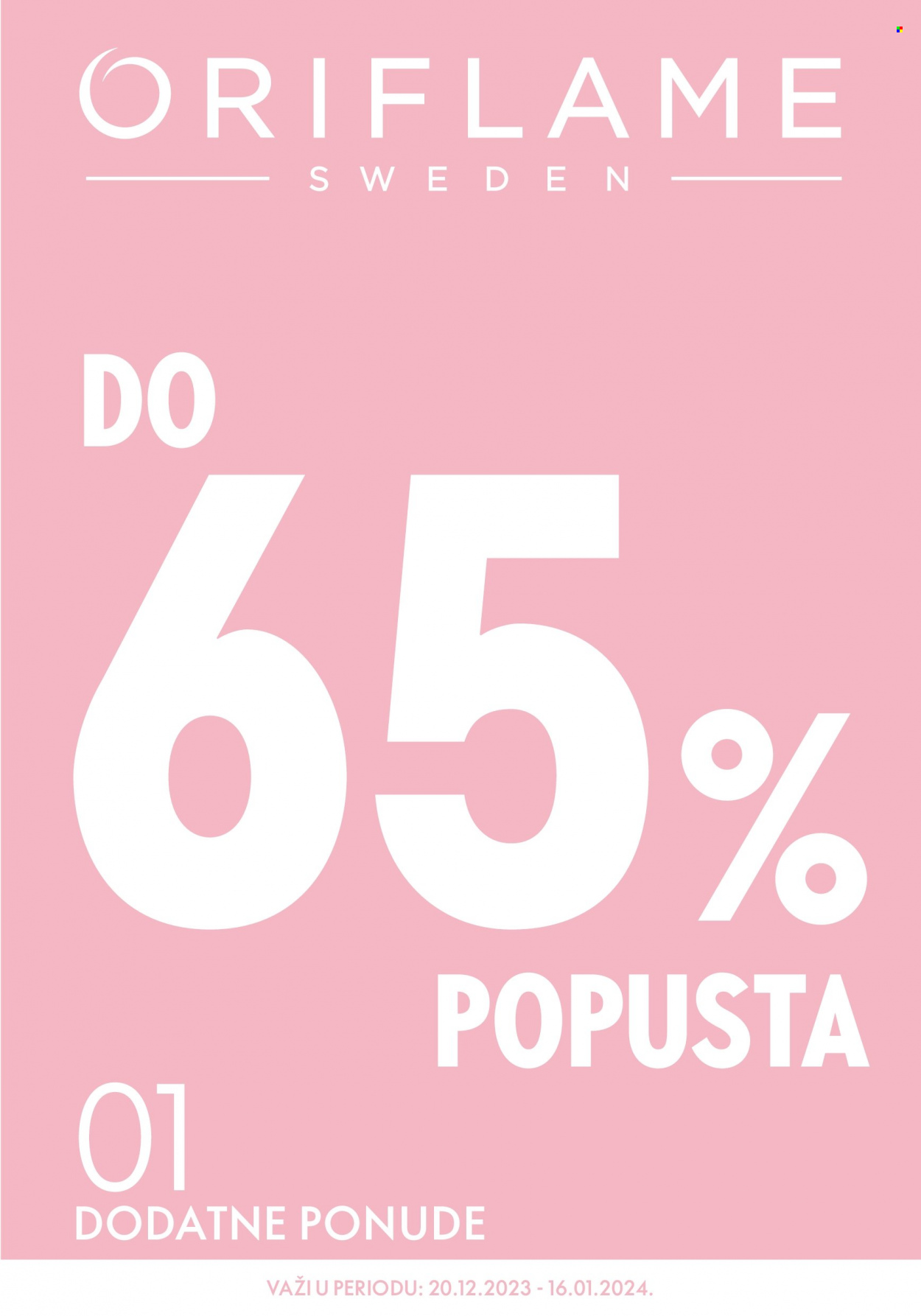 Oriflame katalog - 20.12.2023 - 16.01.2024. Stranica 1