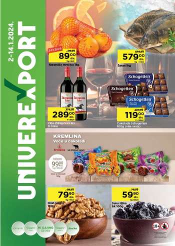 Univerexport katalog - 02.01.2024 - 14.01.2024.