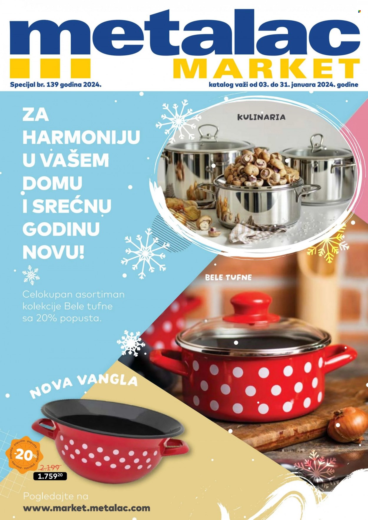 Metalac Market katalog - 03.01.2024 - 31.01.2024. Stranica 1