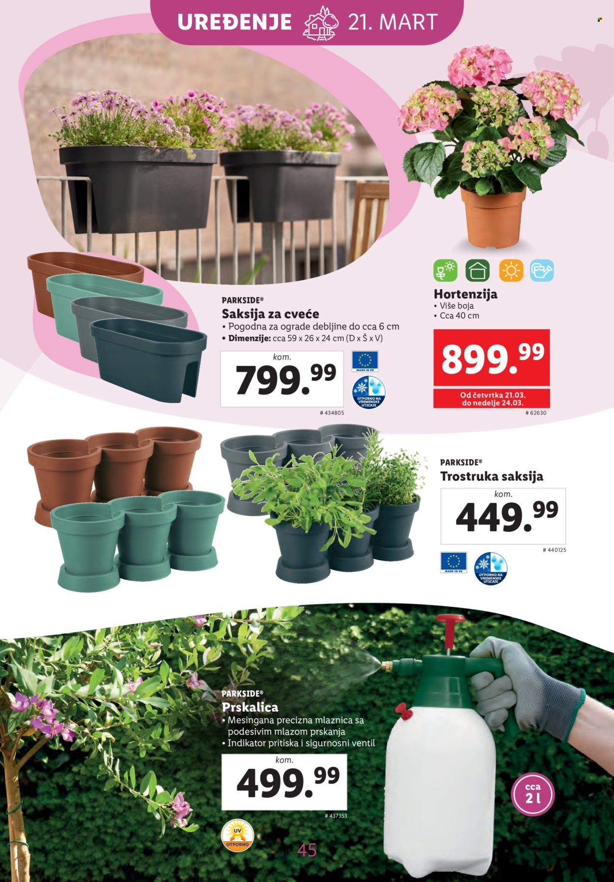 Lidl katalog. Stranica 45