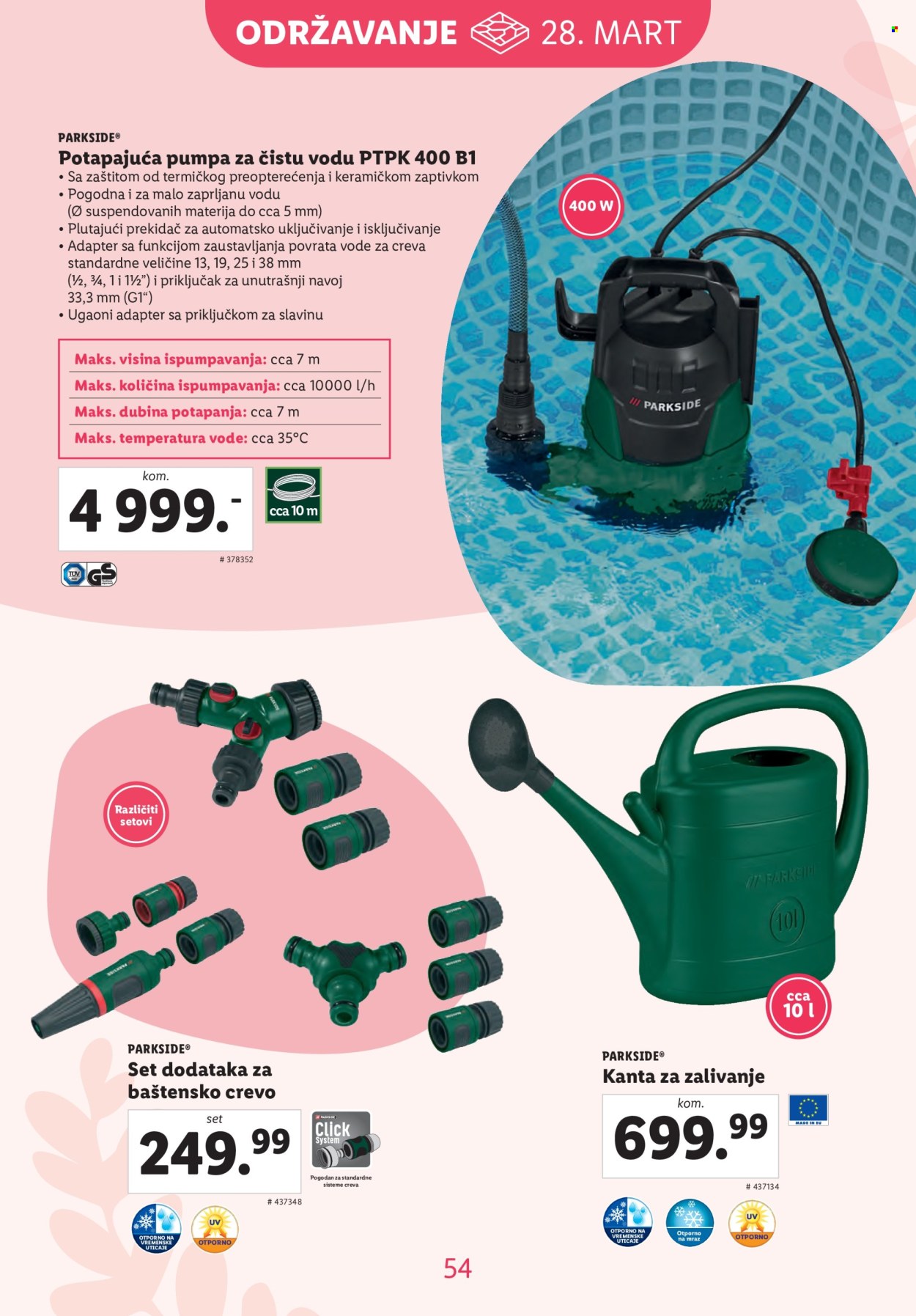 Lidl katalog. Stranica 54