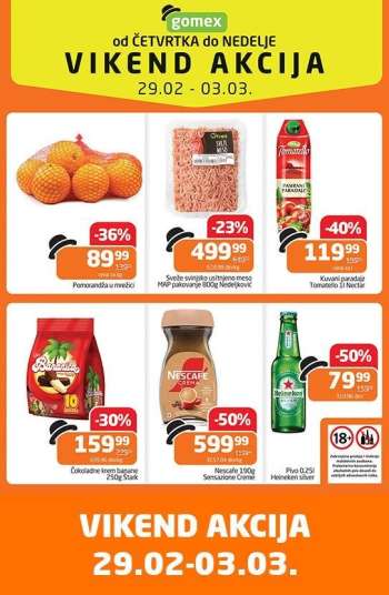 Gomex katalog - 29.02.2024 - 03.03.2024.