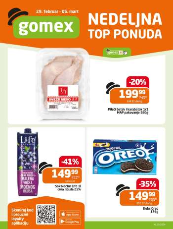 Gomex katalog - 29.02.2024 - 06.03.2024.