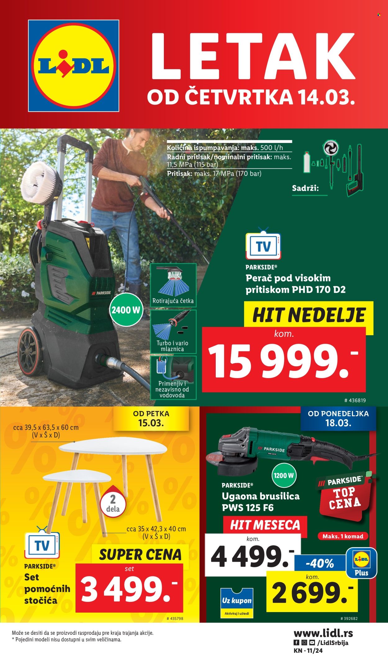 Lidl katalog - 14.03.2024 - 20.03.2024. Stranica 1