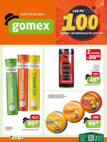 Gomex katalog - 18.03.2024 - 31.03.2024.
