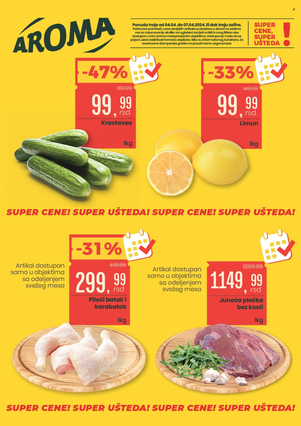 Aroma Market katalog - 04.04.2024 - 07.04.2024. Stranica 1