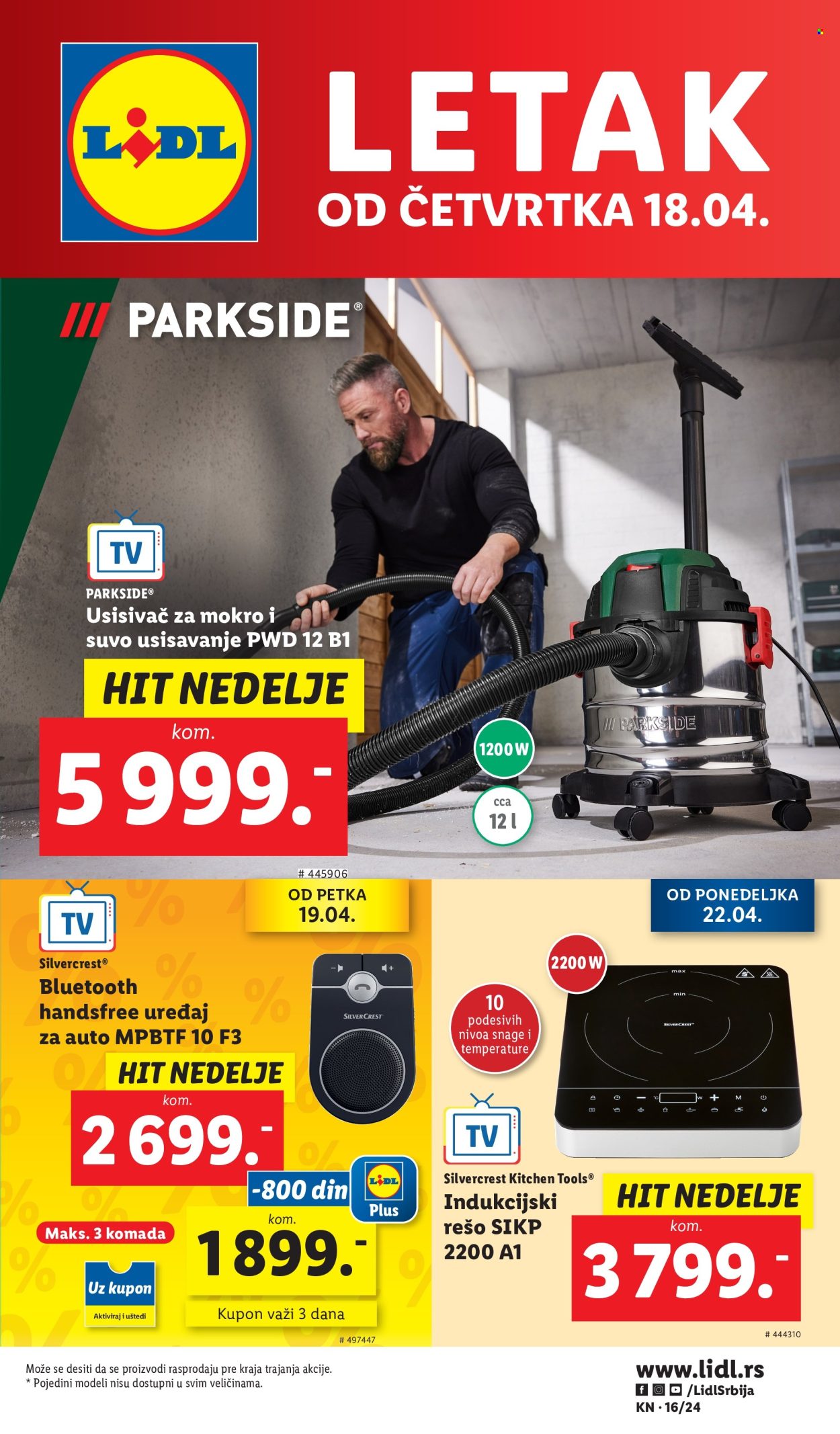 Lidl katalog - 18.04.2024 - 24.04.2024. Stranica 1