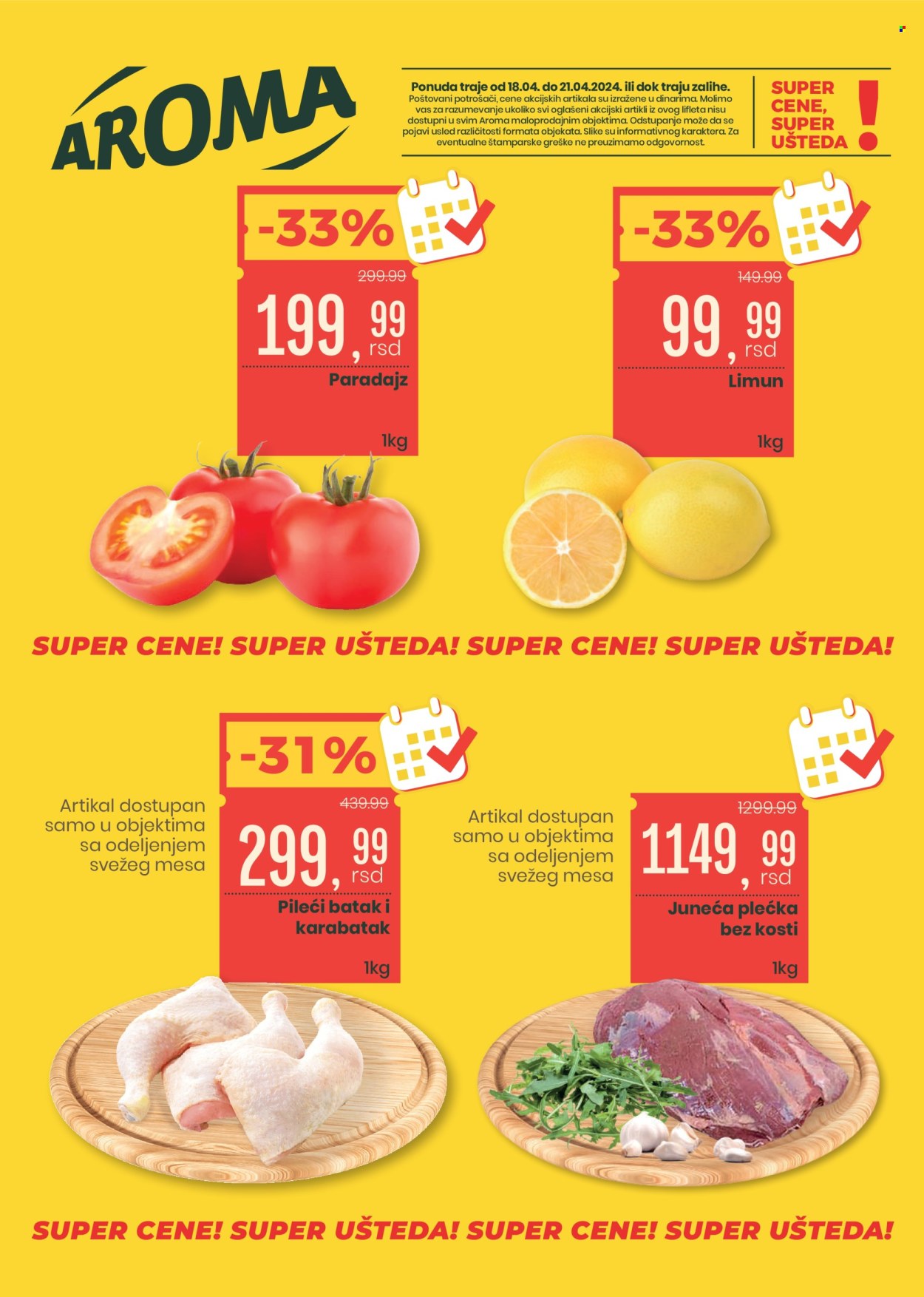 Aroma Market katalog - 18.04.2024 - 21.04.2024. Stranica 1