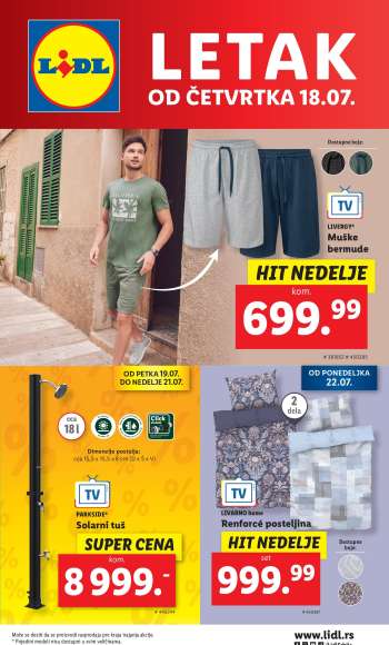 Lidl katalog - 18.07.2024 - 24.07.2024.