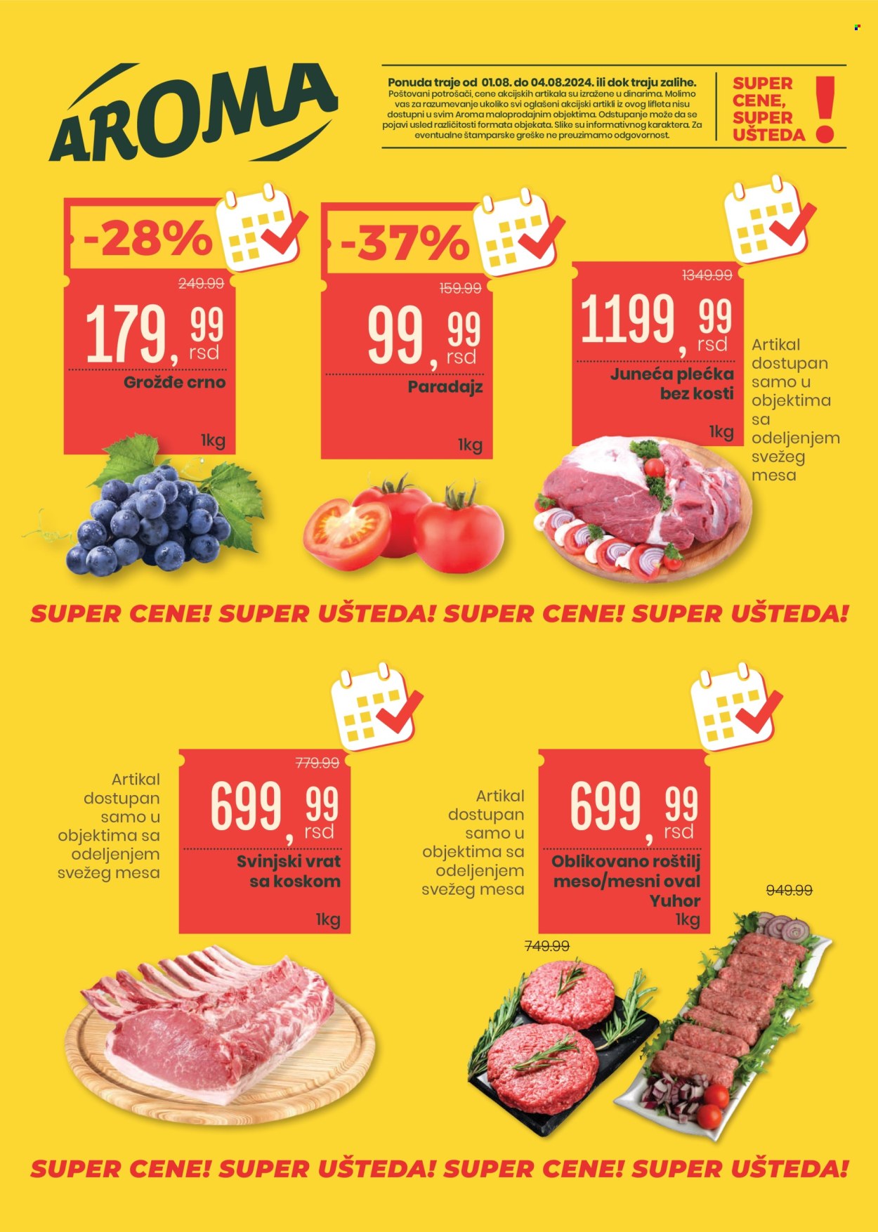 Aroma Market katalog - 01.08.2024 - 04.08.2024. Stranica 1
