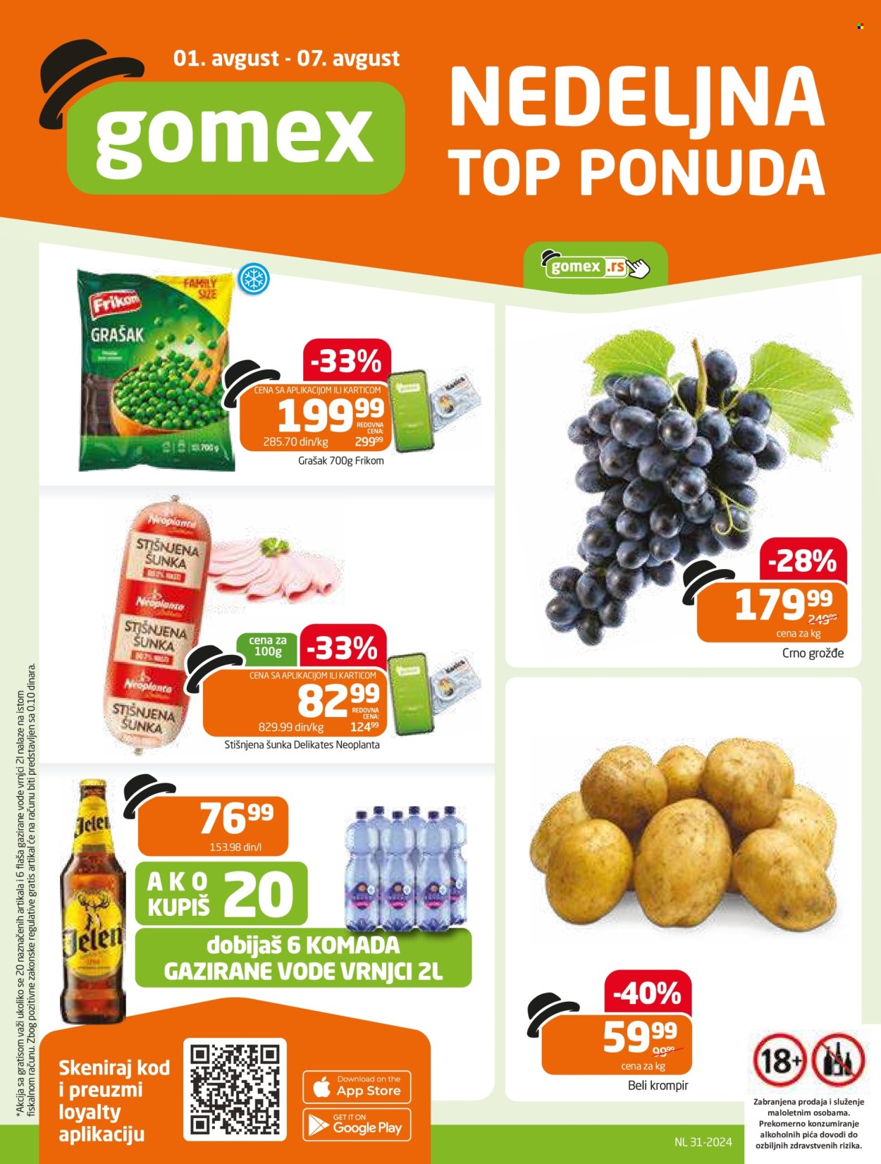 Gomex katalog - 01.08.2024 - 07.08.2024. Stranica 1