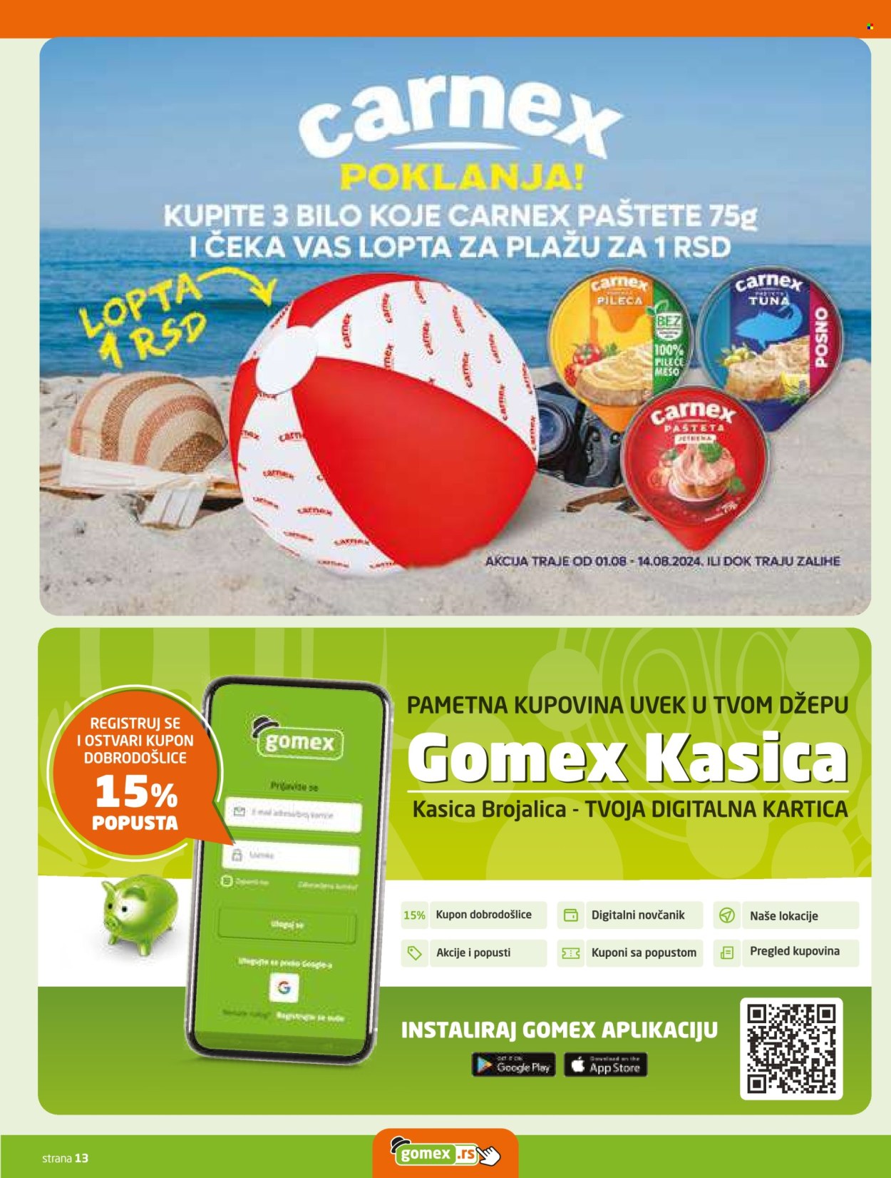 Gomex katalog - 01.08.2024 - 07.08.2024. Stranica 13