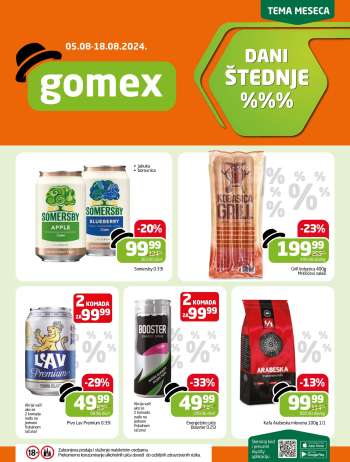 Gomex katalog - 05.08.2024 - 18.08.2024.