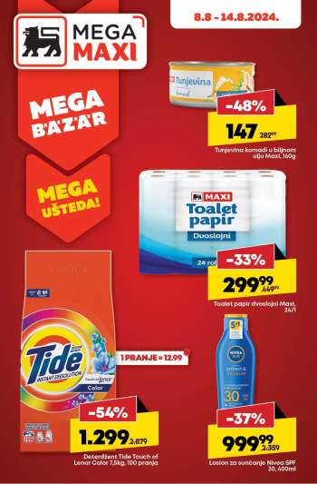 Mega Maxi katalog - 08.08.2024 - 14.08.2024.