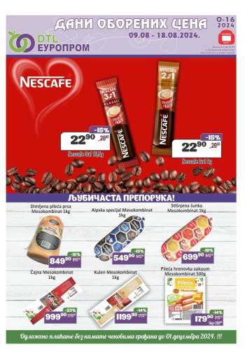 Europrom katalog - 09.08.2024 - 18.08.2024.