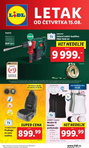 Lidl katalog - 15.08.2024 - 21.08.2024.