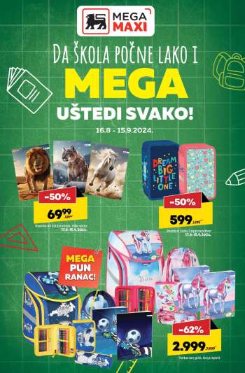 Mega Maxi katalog - 16.08.2024 - 15.09.2024.