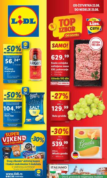 Lidl katalog - 22.08.2024 - 28.08.2024.
