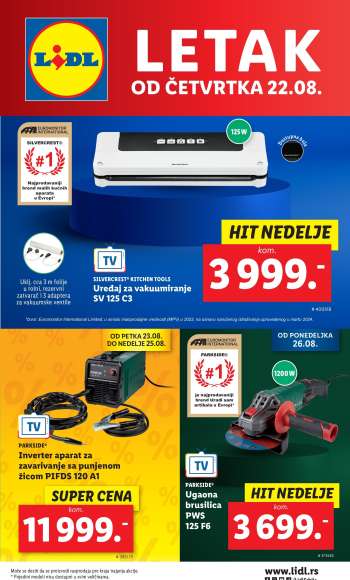 Lidl katalog - 22.08.2024 - 28.08.2024.