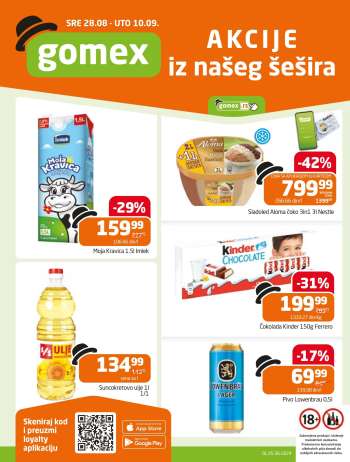 Gomex katalog - 28.08.2024 - 10.09.2024.