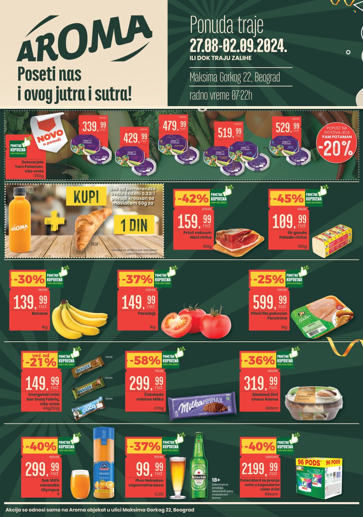 Aroma Market katalog - 27.08.2024 - 02.09.2024. Stranica 1